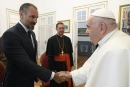 Prince Rahim Aga Khan and His Holiness Pope Francis meet in Portugal